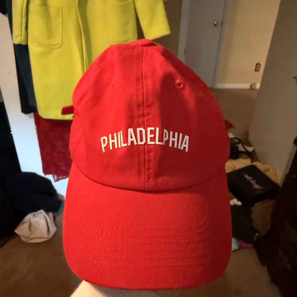 Red Philadelphia Baseball Cap - Picture 5 of 5